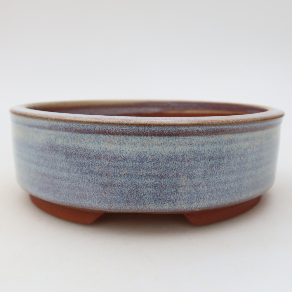 Bonsaischale aus Keramik 16 x 16 x 5 cm, Farbe blau