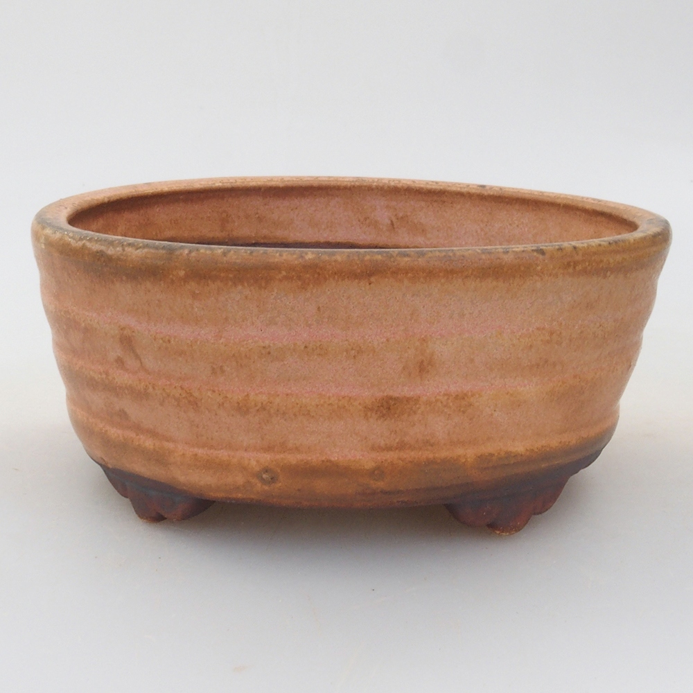 Bonsaischale aus Keramik 10,5 x 9 x 4 cm, Farbe rosa