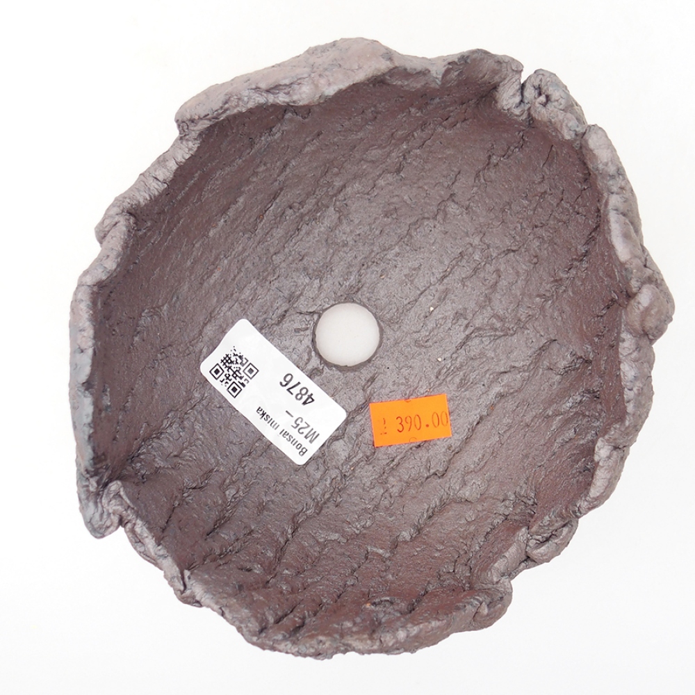 Keramikschale 14 x 13 x 9,5 cm, metallicfarben