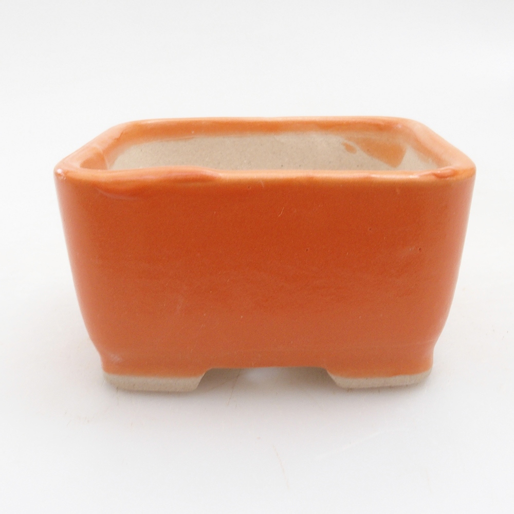 Mini aus Keramik, 6,5 x 6,5 x 3,5 cm, orange