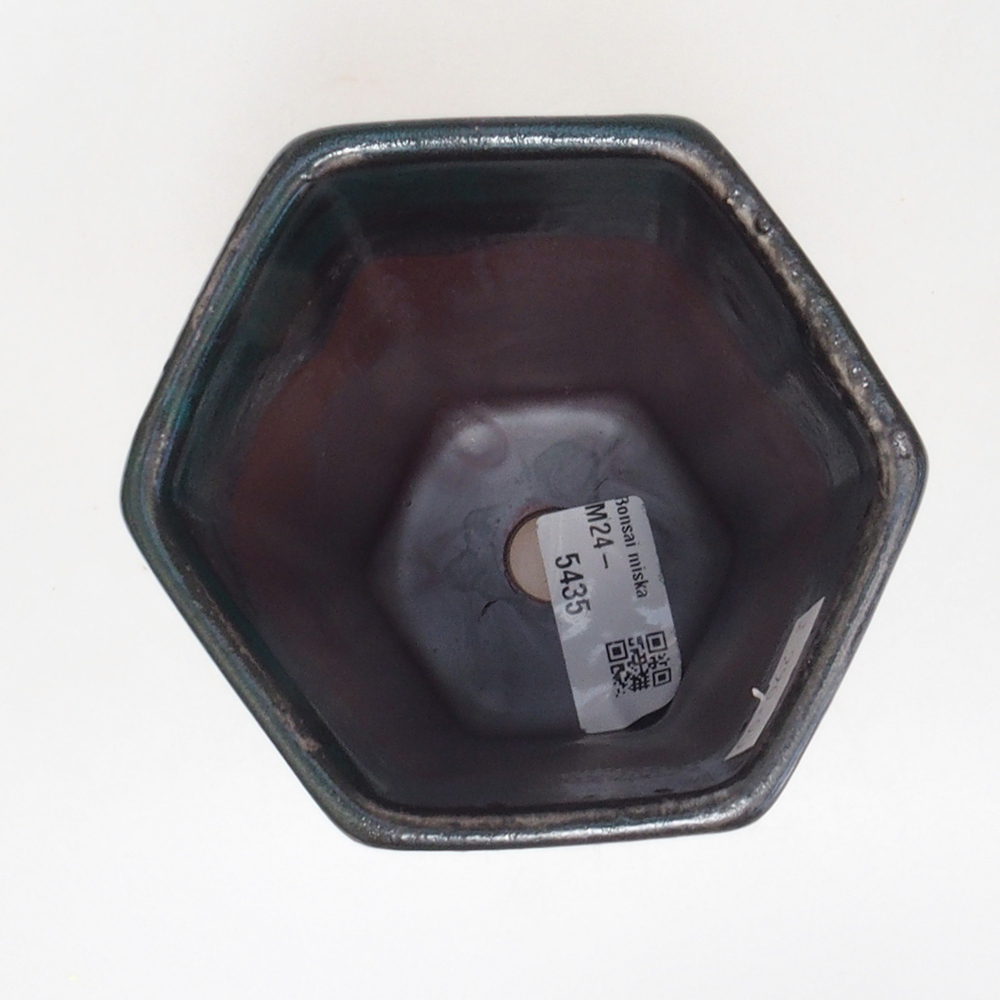 Keramik-Bonsaischale 9,5 x 8,5 x 14,5 cm, Farbe Grün