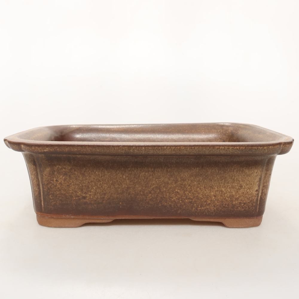Keramikschale  20 x 15,5 x 6 cm, Farbe: braun