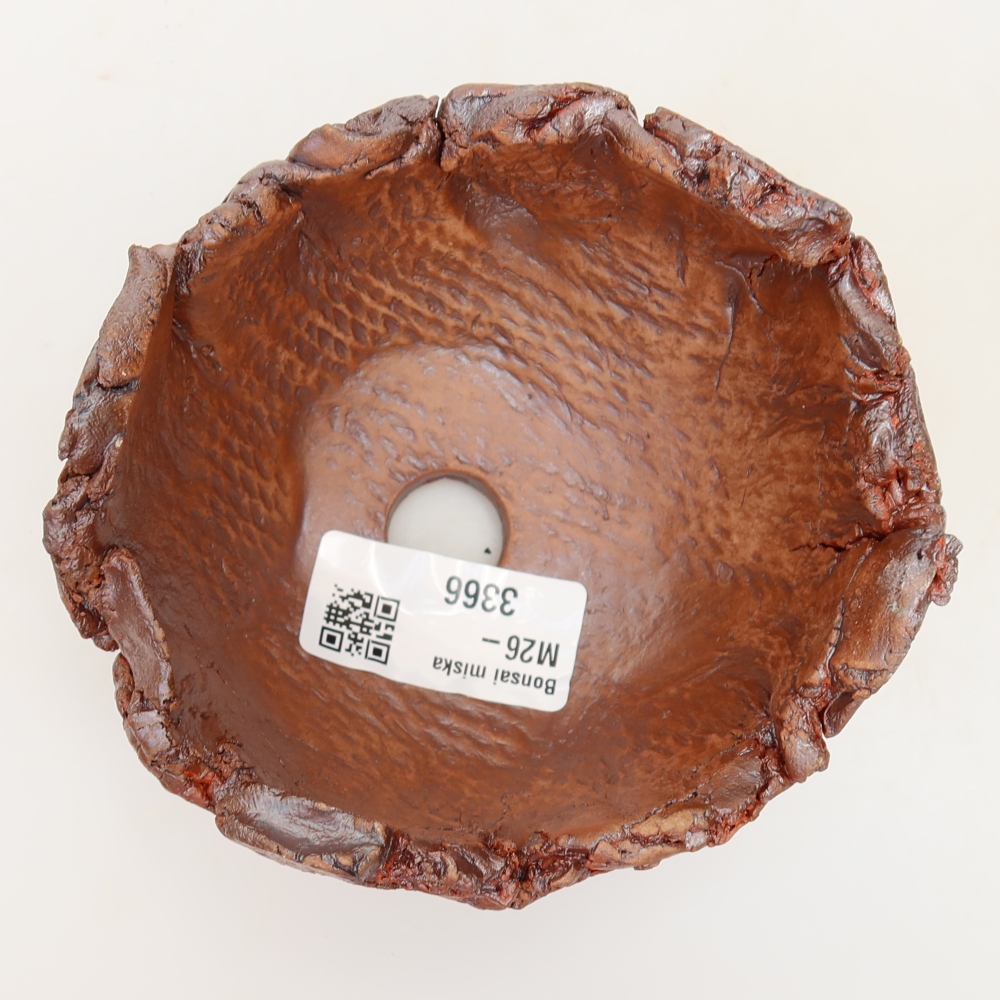 Keramische Muschel 10 x 10 x 7 cm , Farbe braun