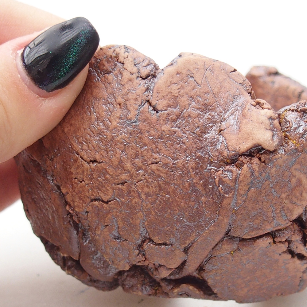 Keramische Schale 9,5 x 8,5 x 5,5 cm , Farbe braun