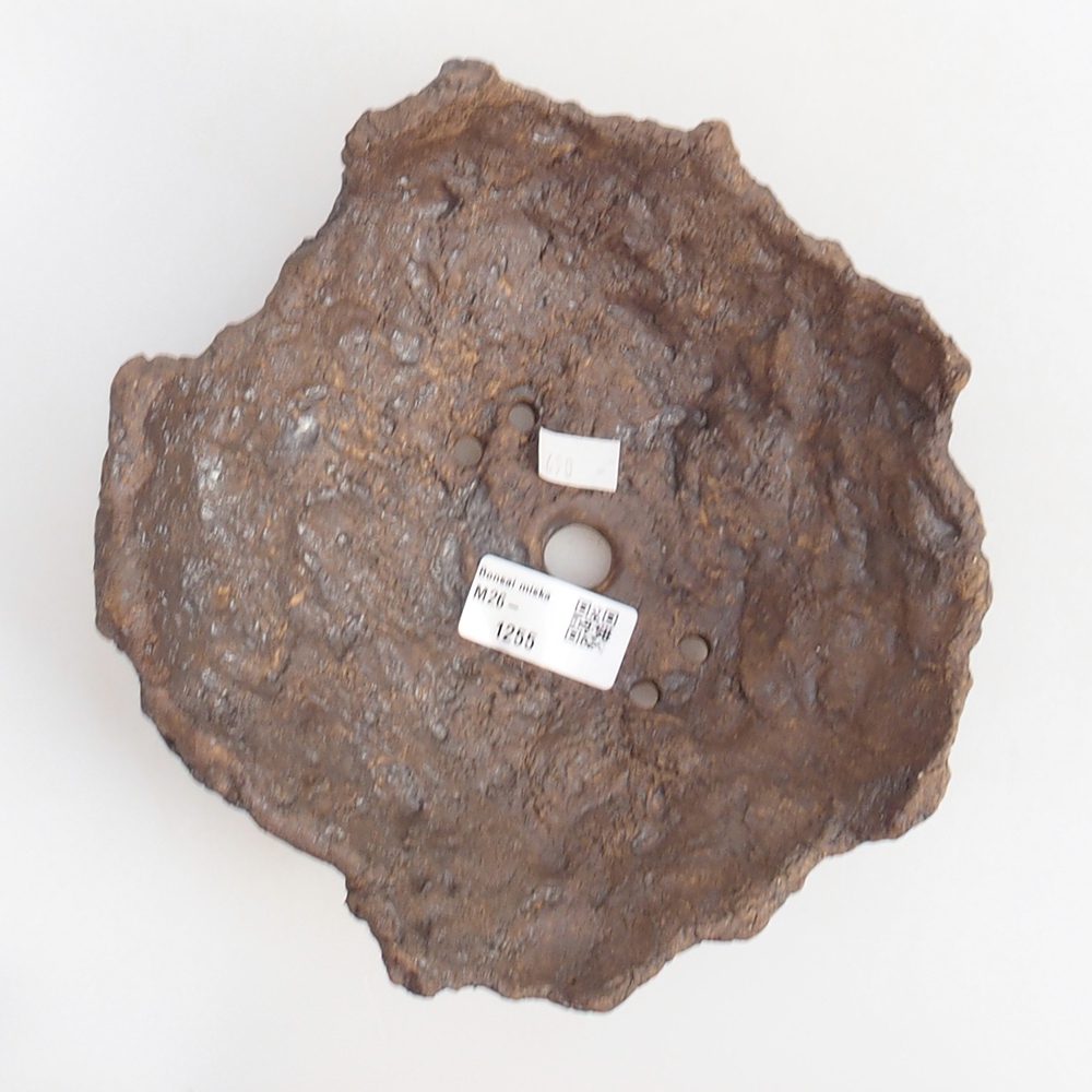 Keramikschale 19 x 15 x 14 cm , Farbe braun