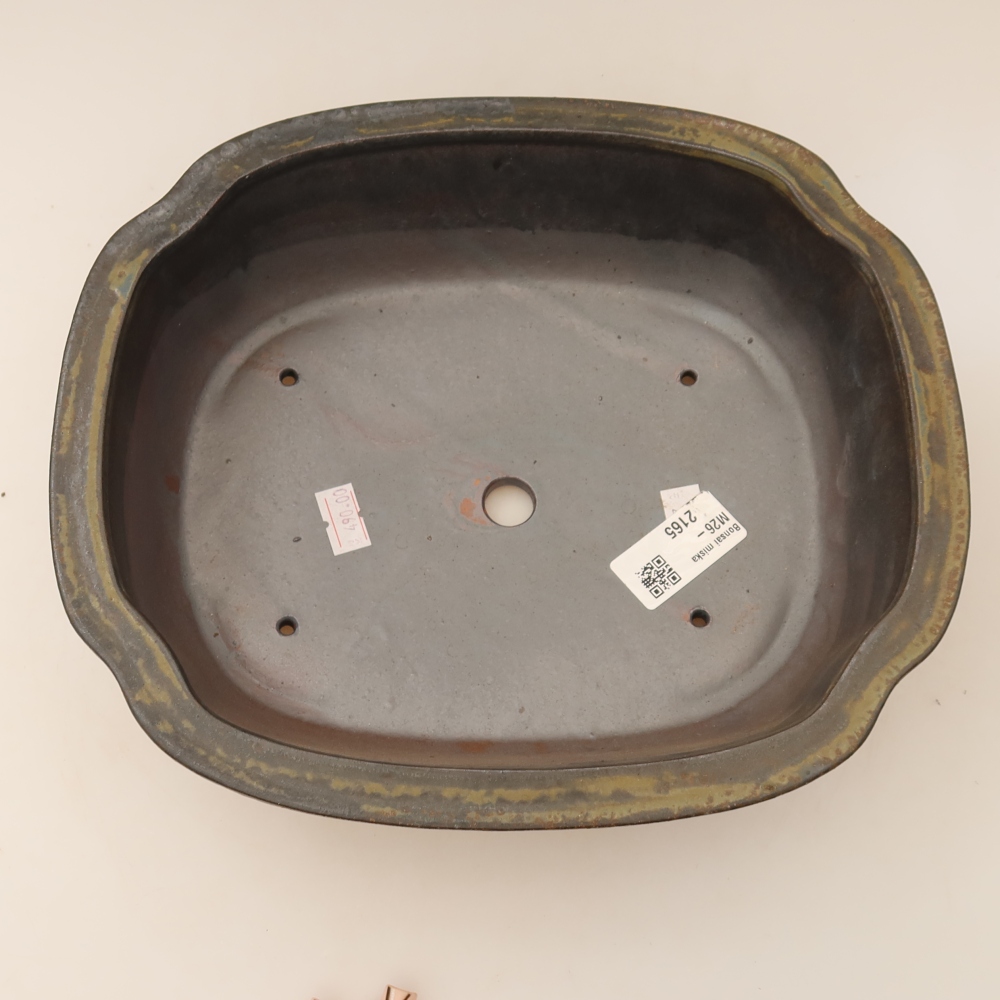 Keramik-Bonsai-Schale 24,5 x 21 x 7,5 cm, Farbe: braun