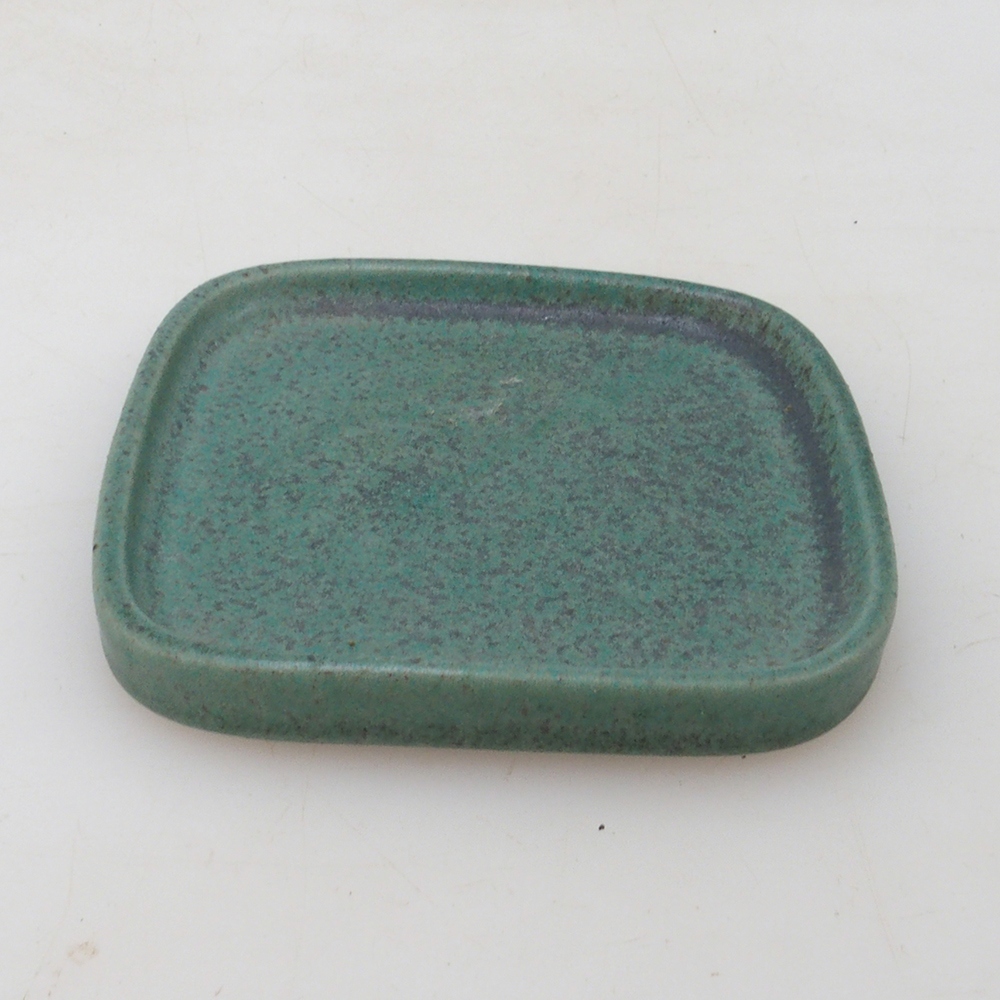 Bonsai-Schale quadratisch 9 x 9 x 1 cm – grün