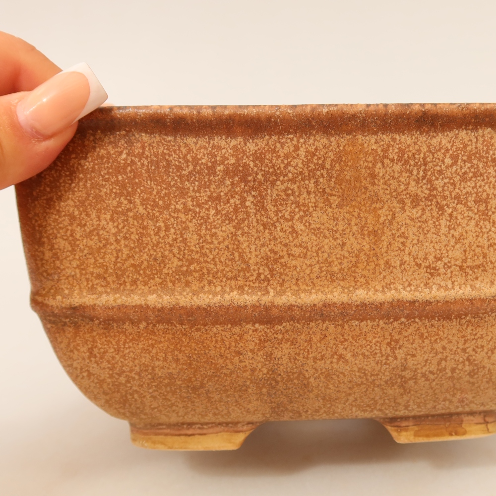 Keramik-Bonsai-Schale 16,5 x 16,5 x 9,5 cm, Farbe: Rosa