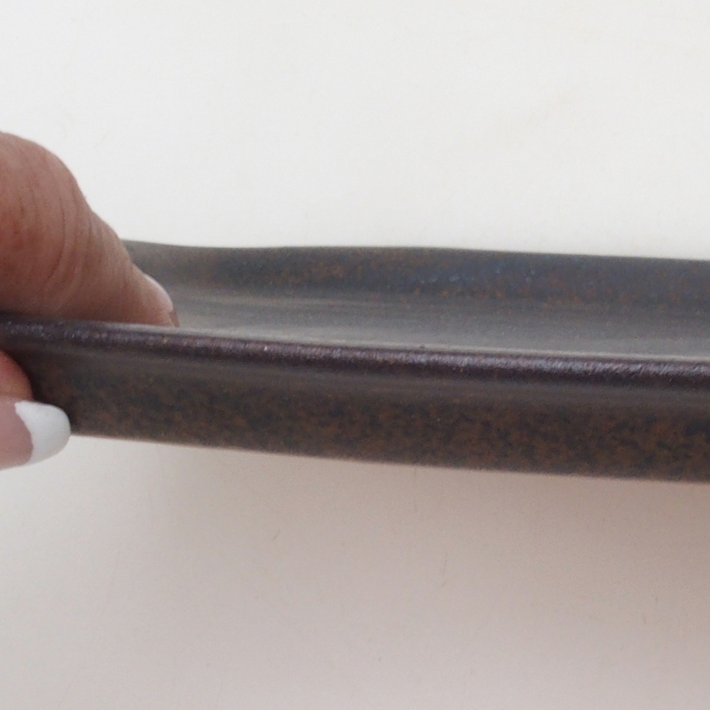 Keramikuntertasse H08 – 22,5 x 16 x 1 cm – braun