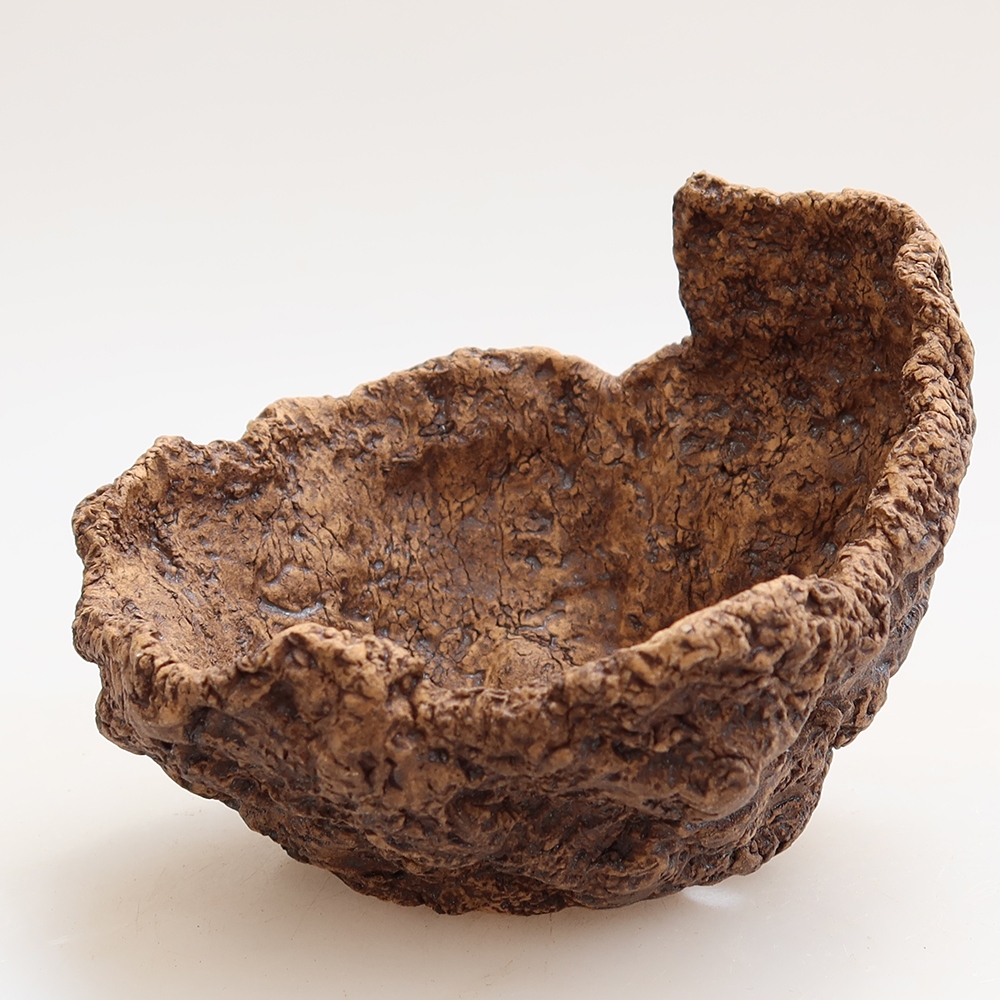 Keramikschale 10 x 9 x 9 cm , Farbe braun