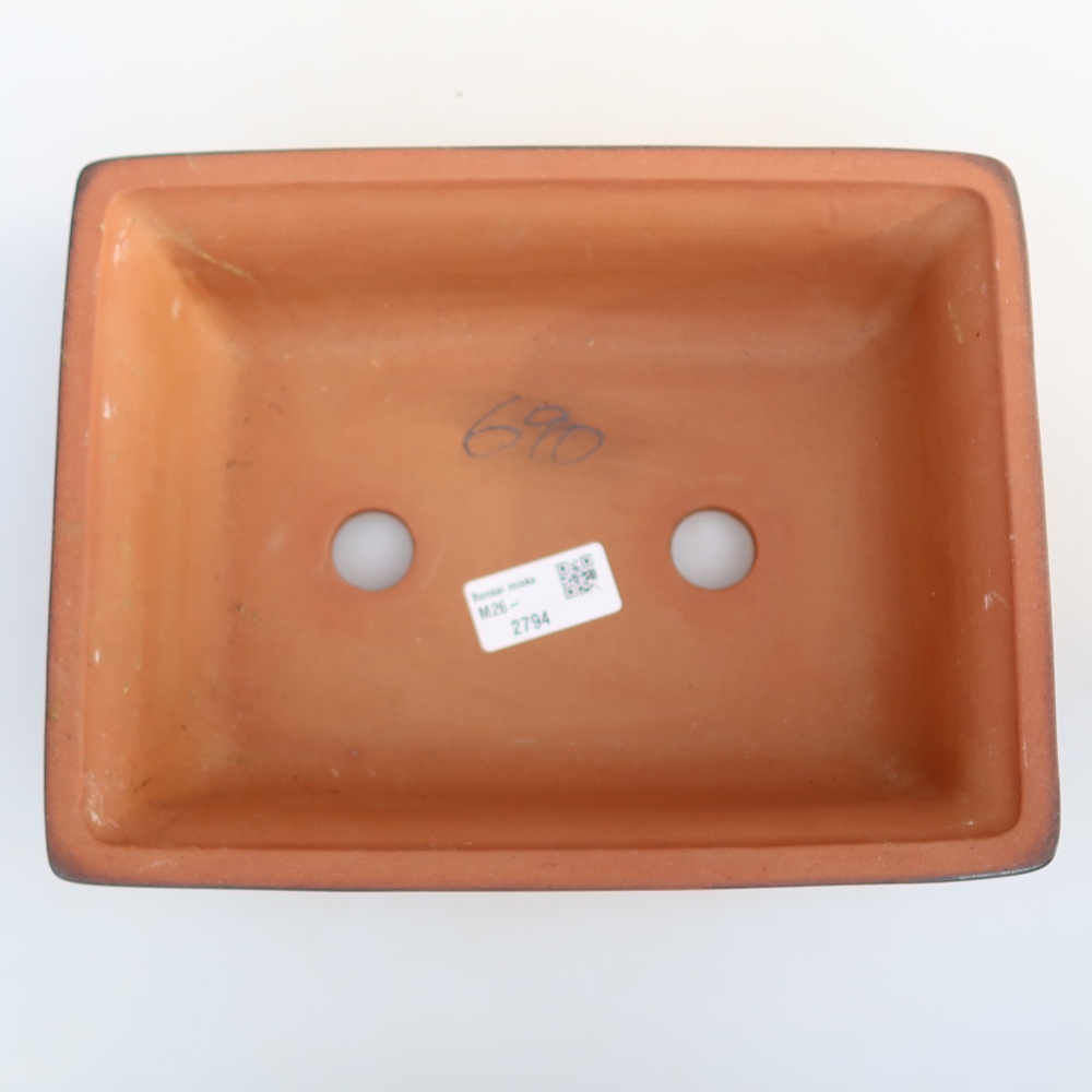 Keramikschale  24,5 x 19 x 7 cm, Farbe: Ziegelrot