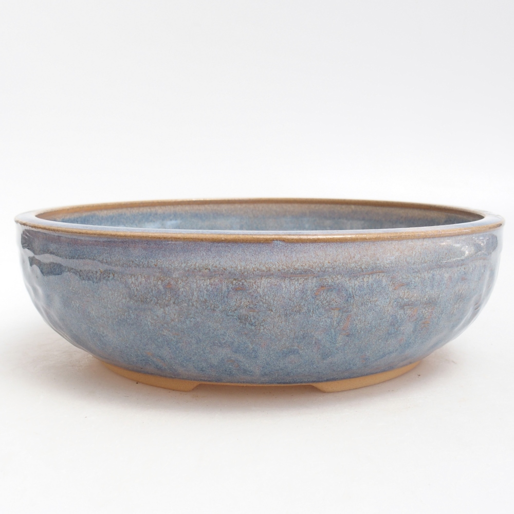 Bonsaischale aus Keramik 22 x 22 x 6,5 cm, Farbe blau