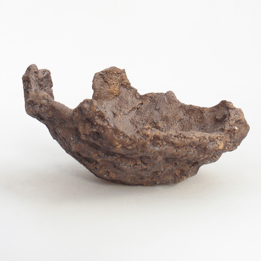 Keramikschale 19 x 15 x 14 cm , Farbe braun