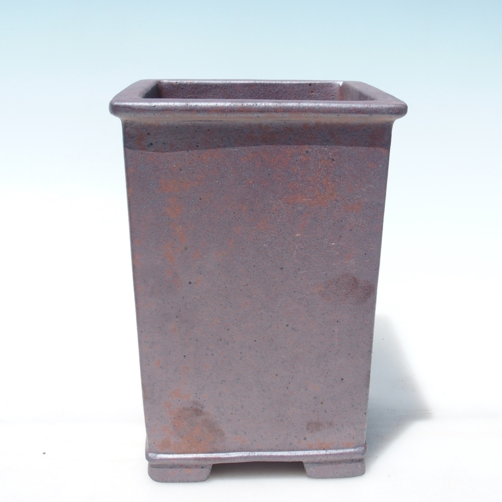 Schale 14 x 14 x 20 cm braun