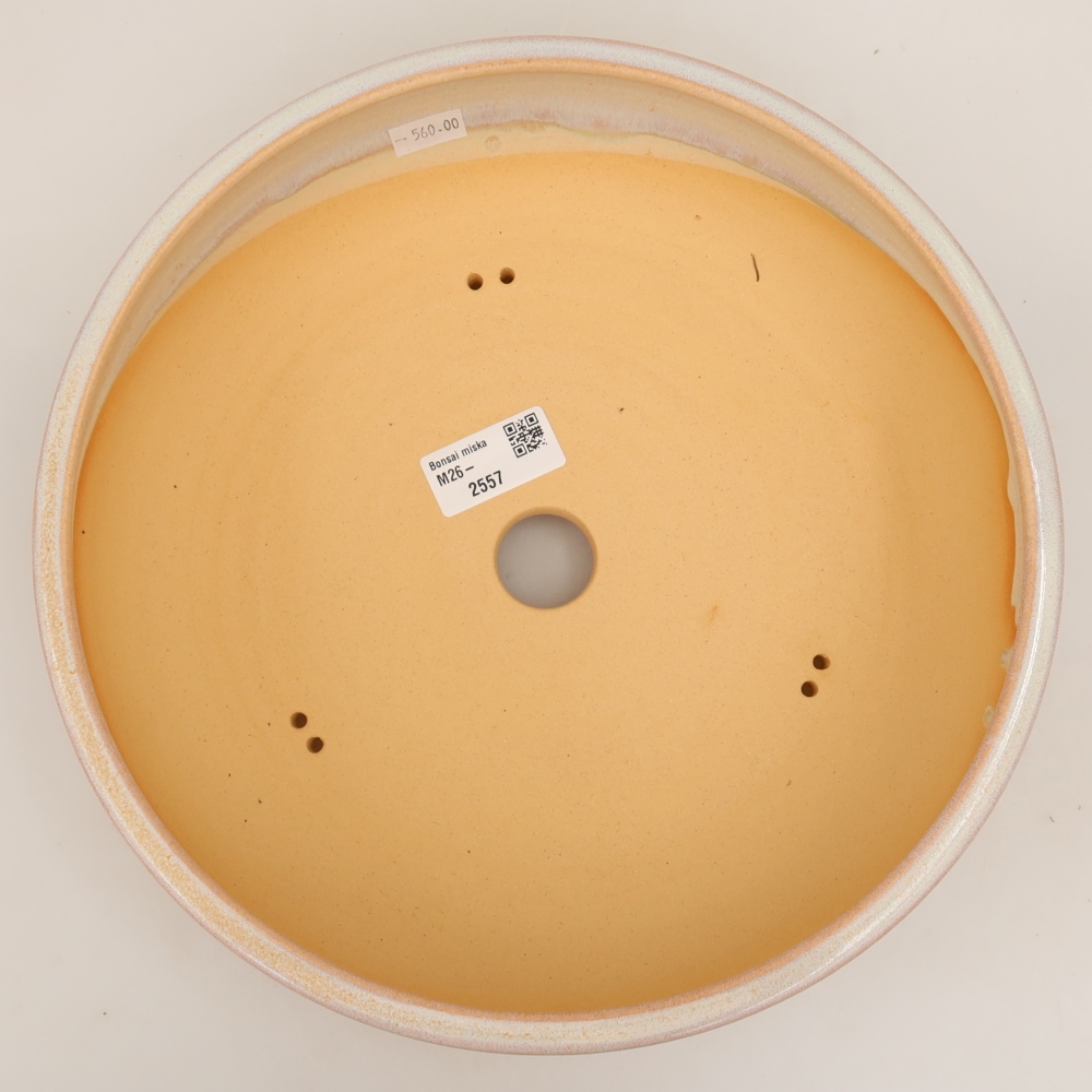 Keramik-Bonsai-Schale 27 x 27 x 6,5 cm, Farbe: Beige
