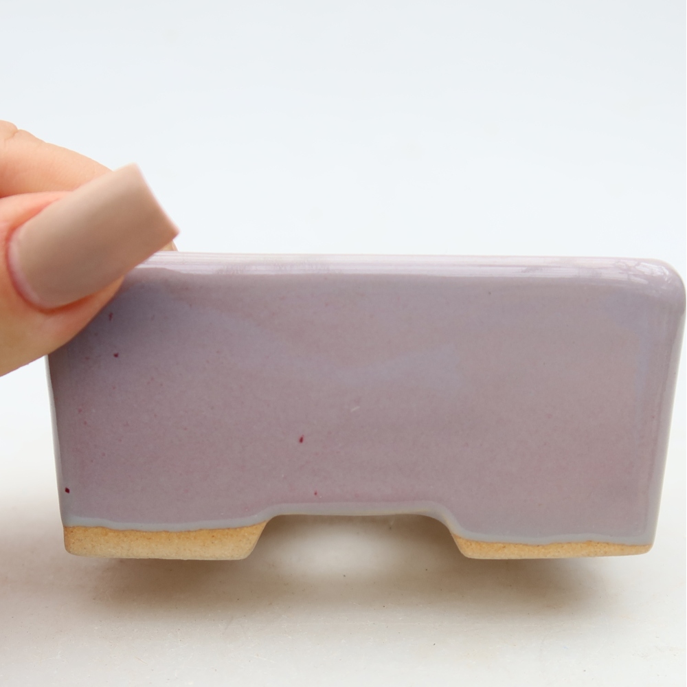 Keramik-Bonsai-Schale 8,5 x 7 x 4 cm, Farbe: Violett