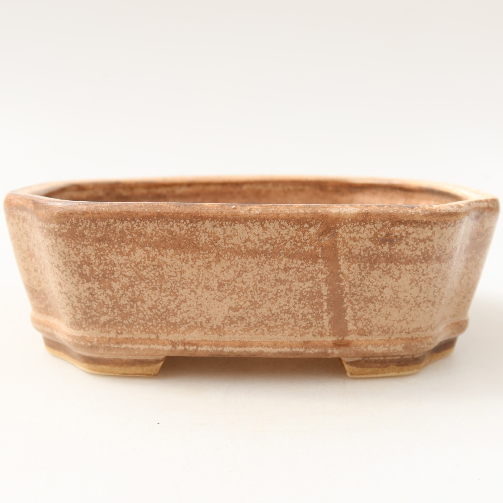 Keramik-Bonsai-Schale, 13,5 x 11,5 x 4 cm, Farbe: Rosa