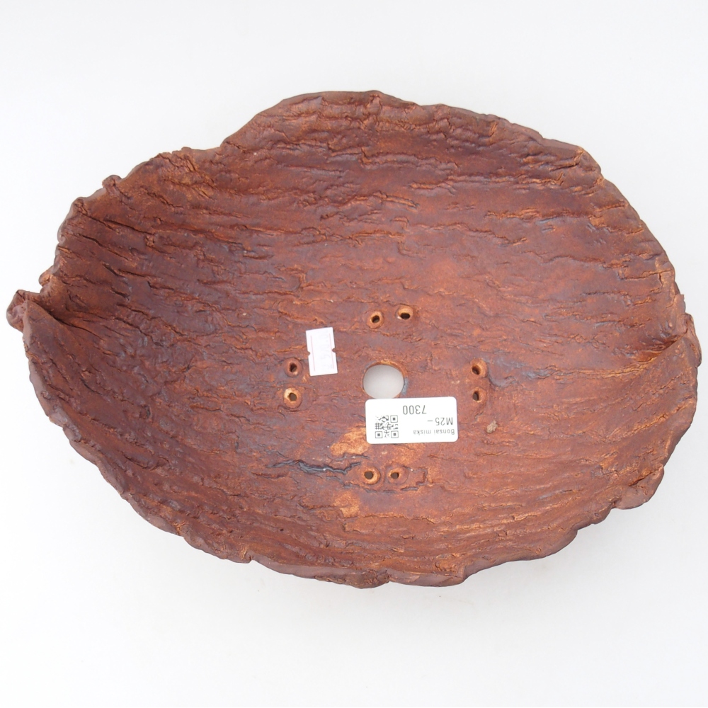 Keramikschale 26,5 x 21 x 9,5 cm , Farbe braun