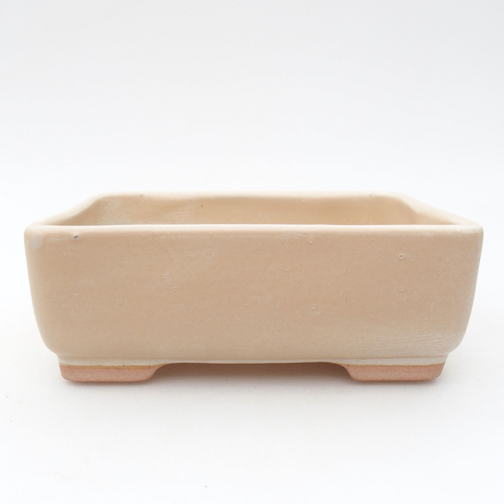 Keramik-Bonsaischale  15 x 11 x 5,5 cm, Farbe beige