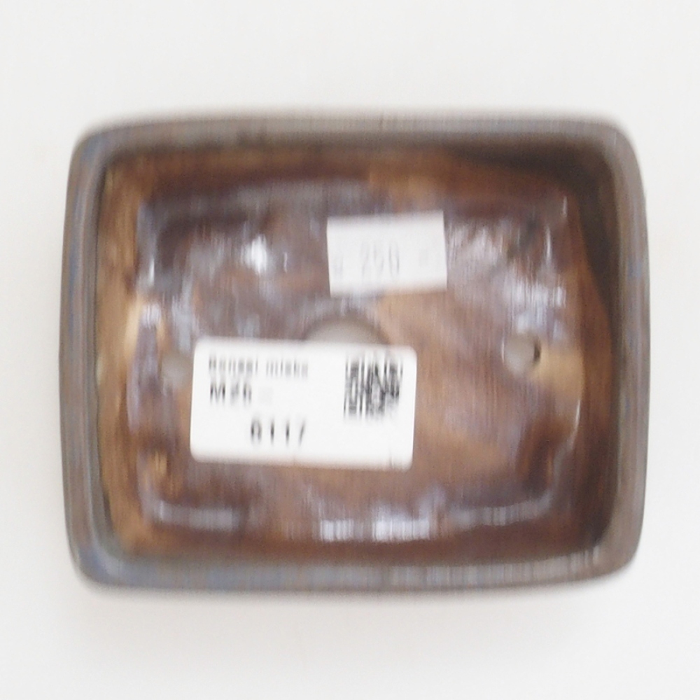 Bonsaischale aus Keramik 9,5 x 8 x 3,5 cm, Farbe braun