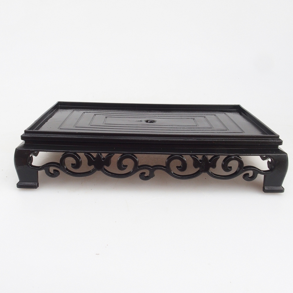 Bonsaitisch Kunststoff rechteckiger 15,5 x 10 x 3  cm, Farbe schwarz