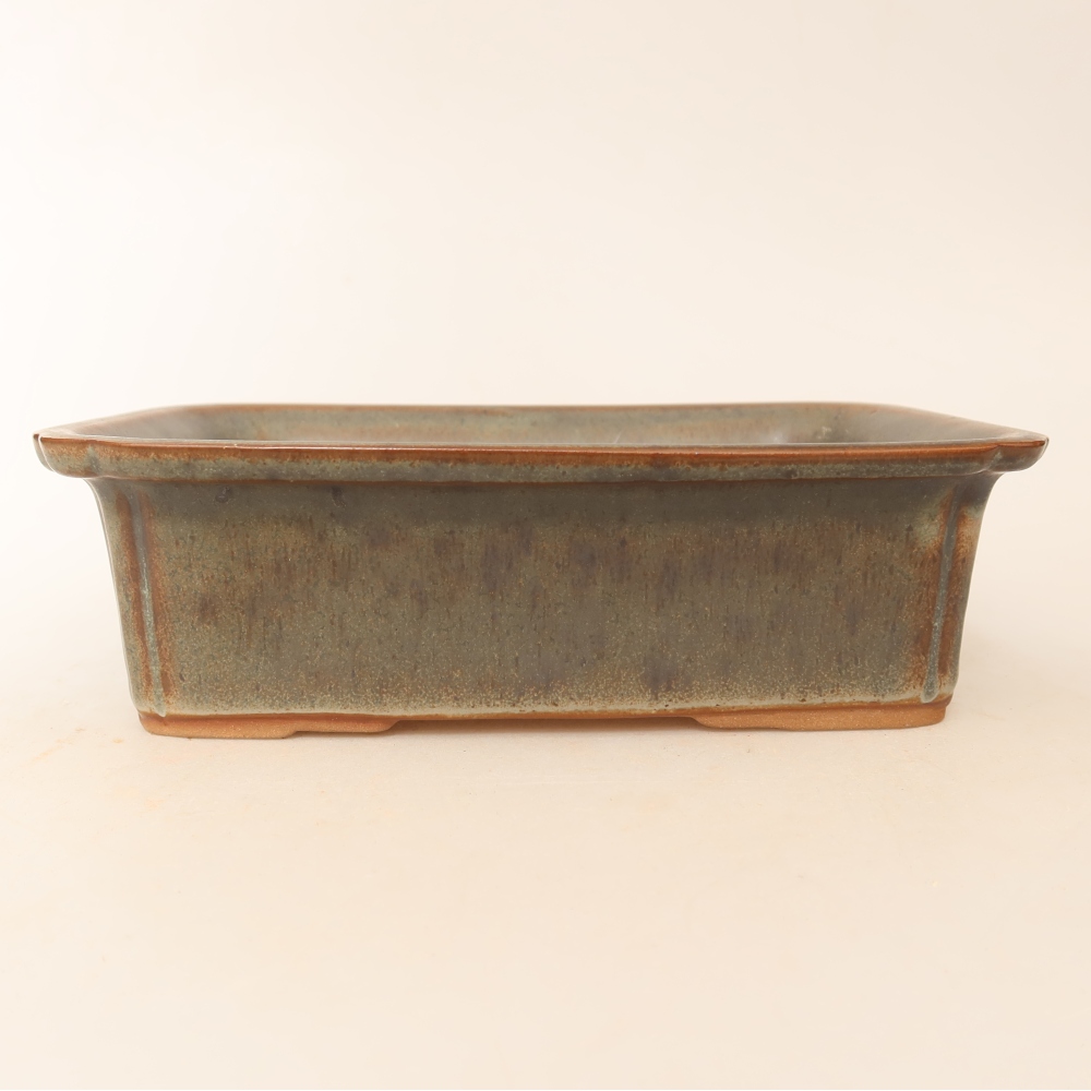 Keramikschale  20 x 15,5 x 5,5 cm, Farbe: braun