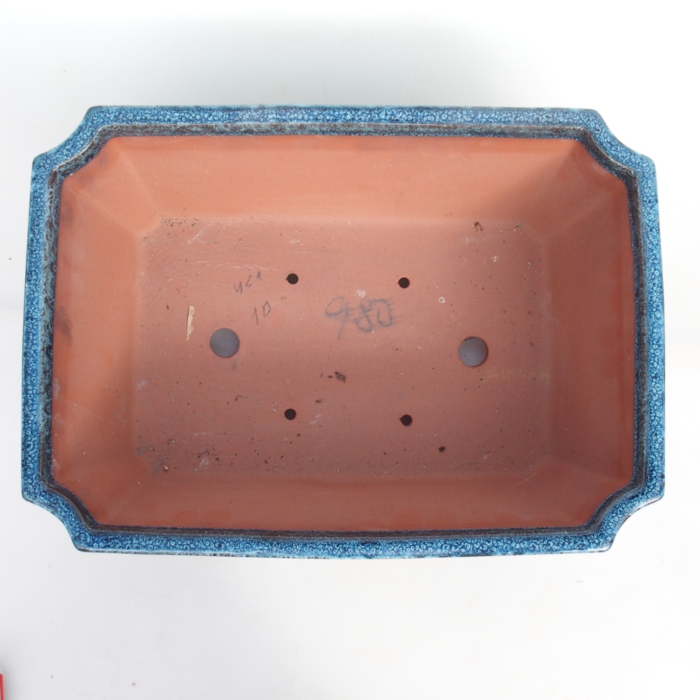 Schale 36,5 x 26 x 12,5 cm blau-weiß