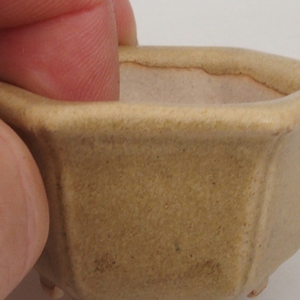 Mini-Bonsaischale 5 x 4,5 x 3  cm, Farbe braun