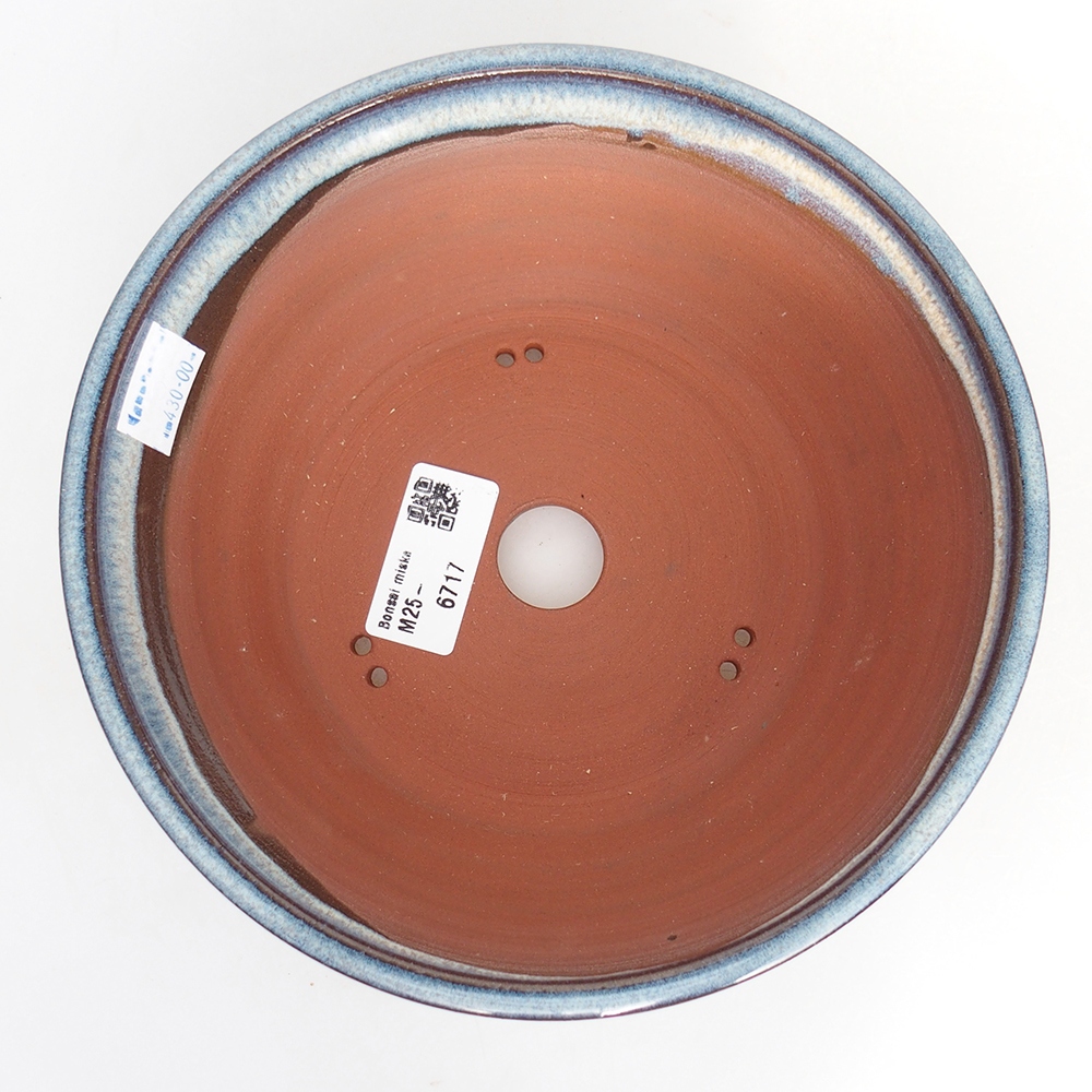 Bonsaischale aus Keramik 19 x 19 x 6 cm, Farbe blau