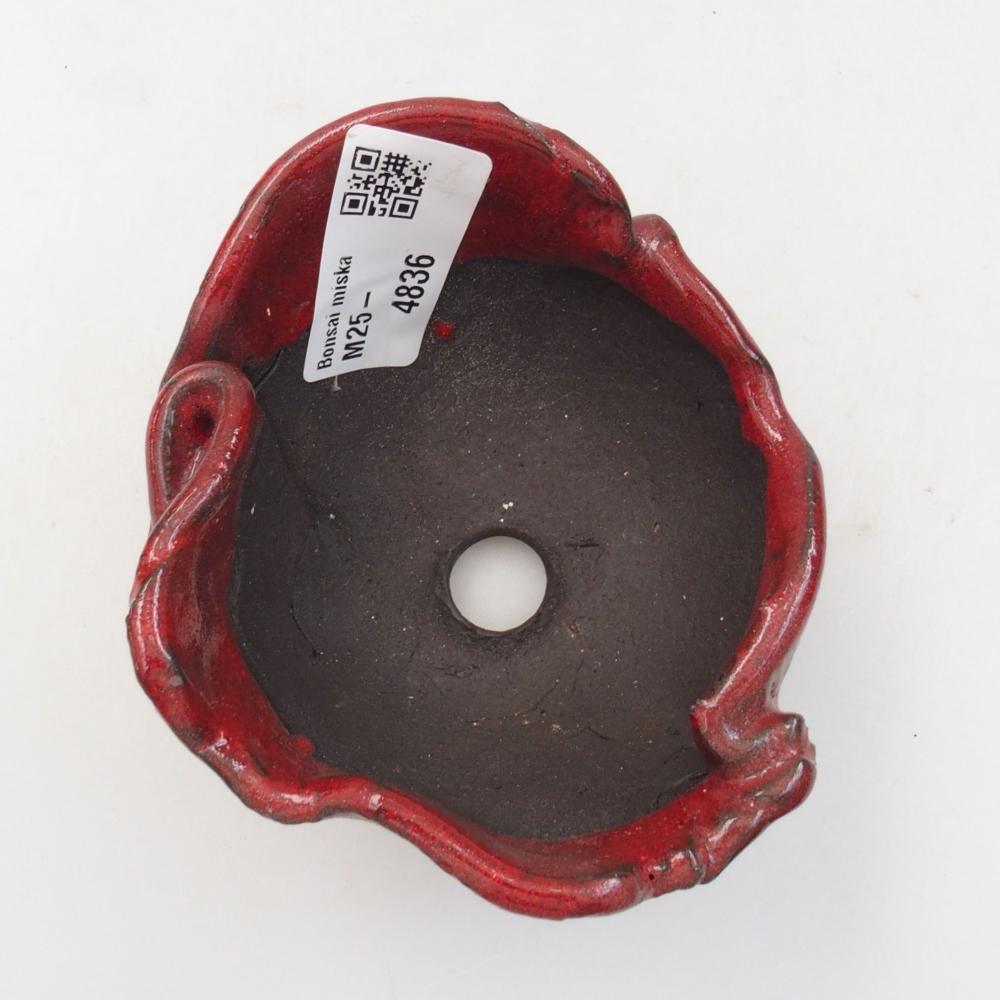 Keramikschale 9 x 8 x 6 cm, Farbe rot