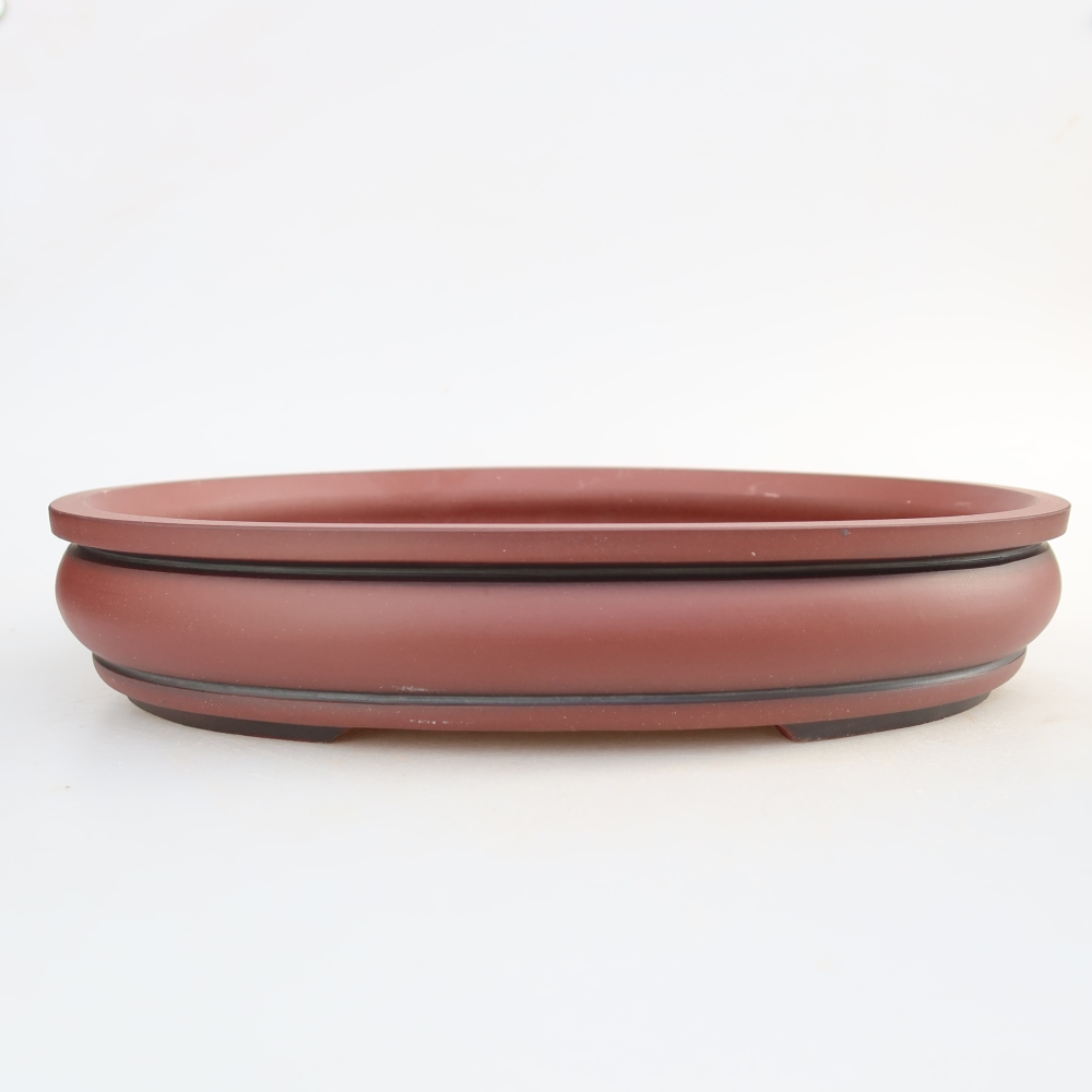 Keramikschale  31 x 23,5 x 5,5 cm, Farbe: Ziegelrot