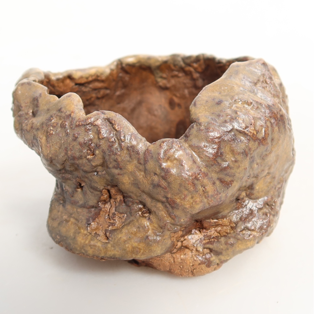 Keramikschale 7,5 x 7,5 x 5,5 cm , Farbe braun