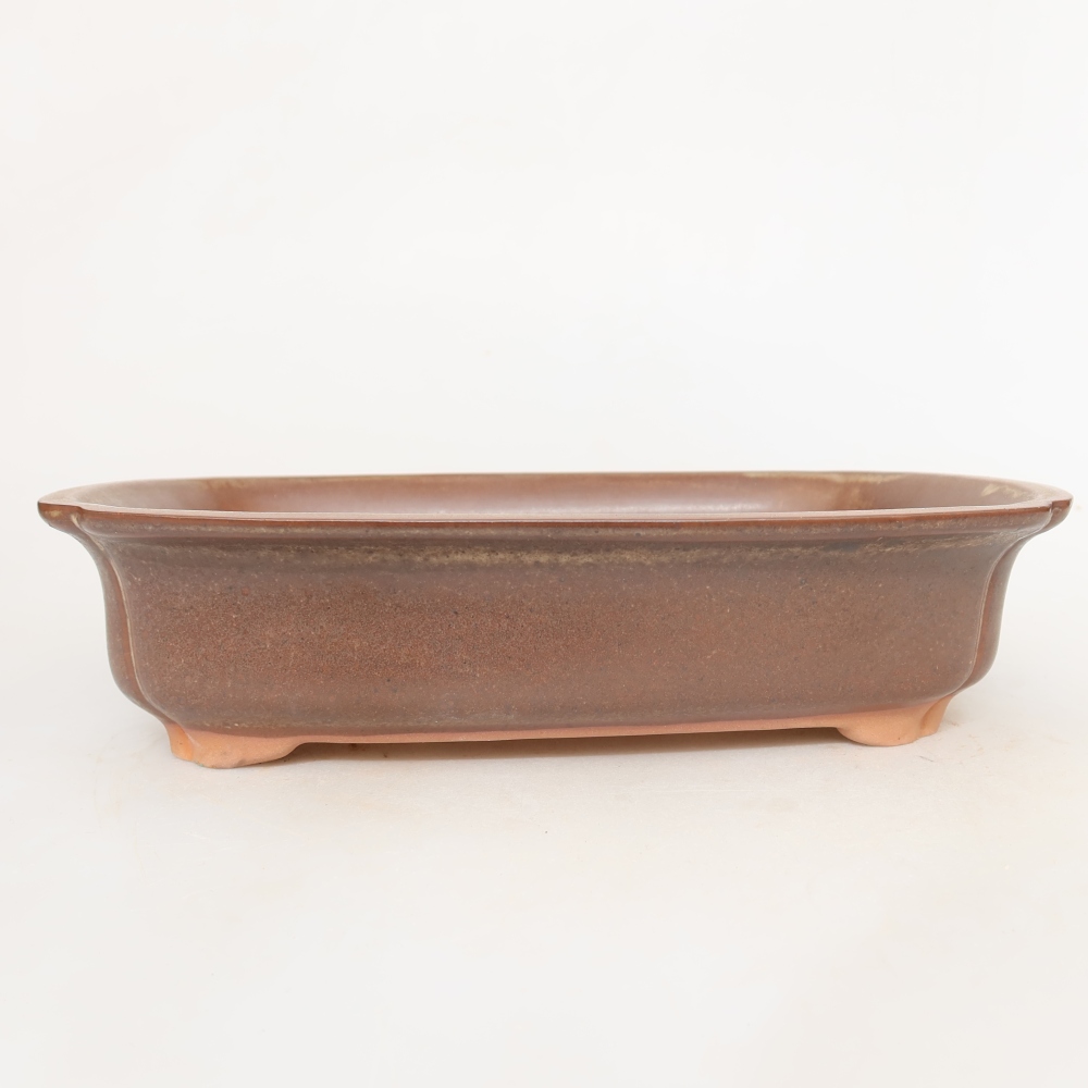Keramikschale  24 x 17 x 6 cm, Farbe: braun