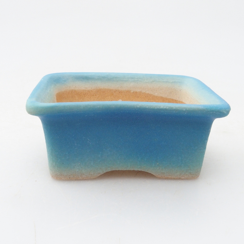 Mini-Bonsaischale 5,5 x 4 x 2,5 cm, Farbe blau