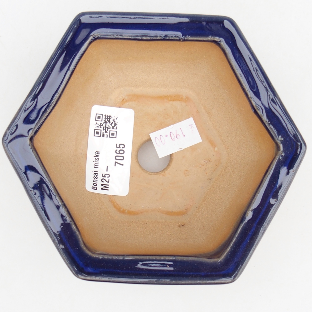 Bonsaischale aus Keramik 12 x 10,5 x 4,5 cm, Farbe blau