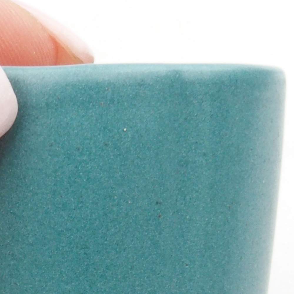 Keramik Bonsai Schale 4 x 4 x 4,5 cm, Farbe blau