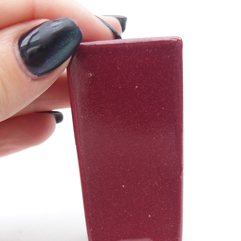 Mini-Bonsaischale 3 x 3 x 5,5 cm, bordeauxrot