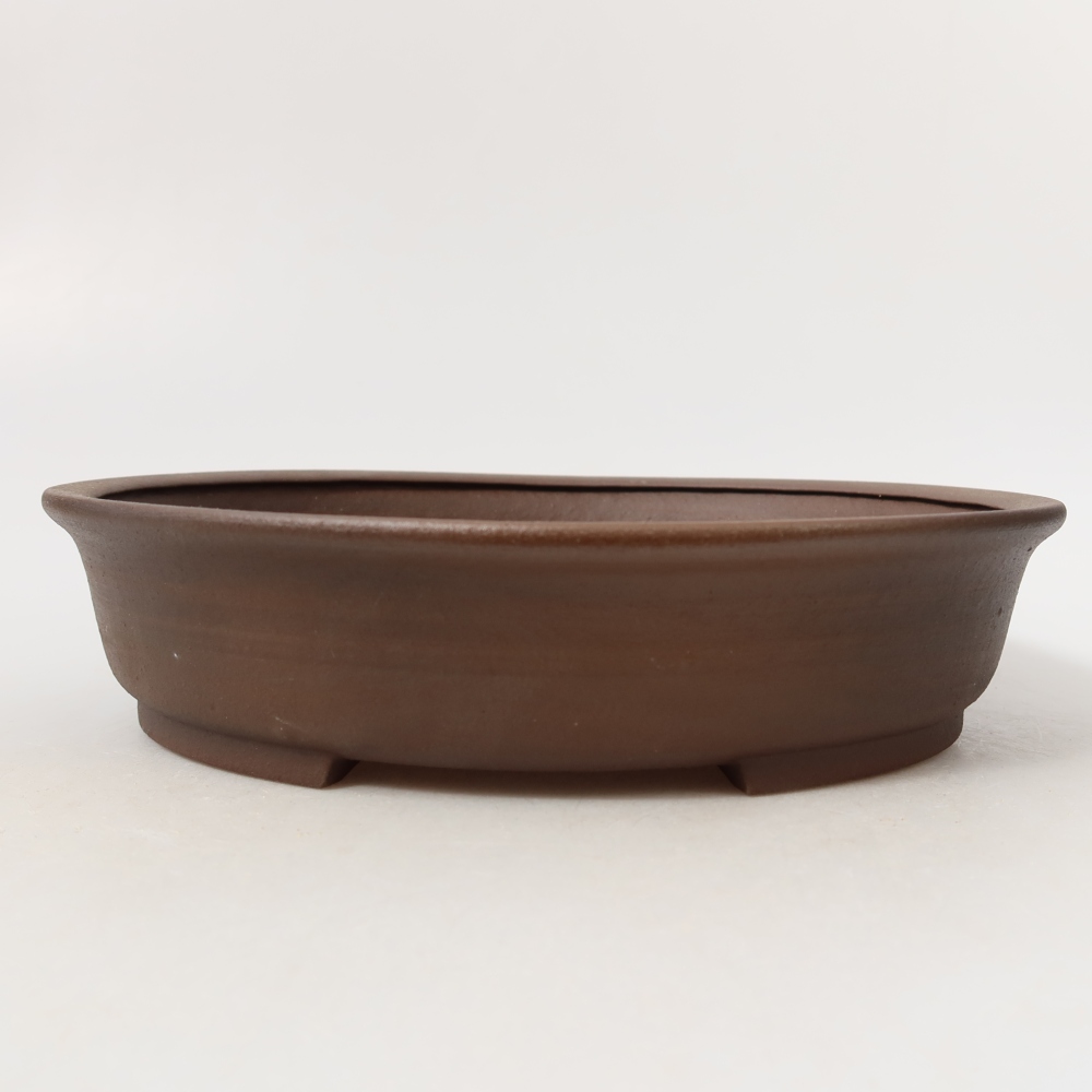 Keramik-Bonsai-Schale 21 x 19 x 5 cm, Farbe: braun