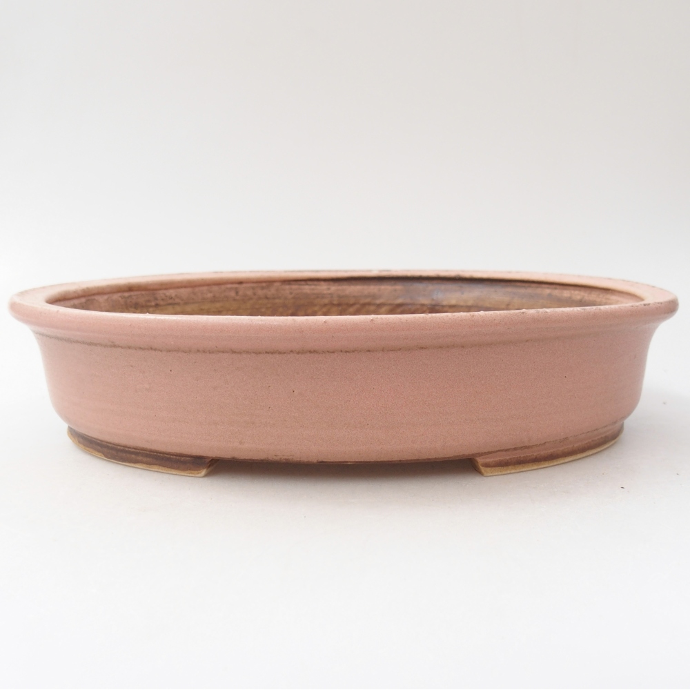 Bonsaischale aus Keramik 24 x 21 x 5 cm, rosa