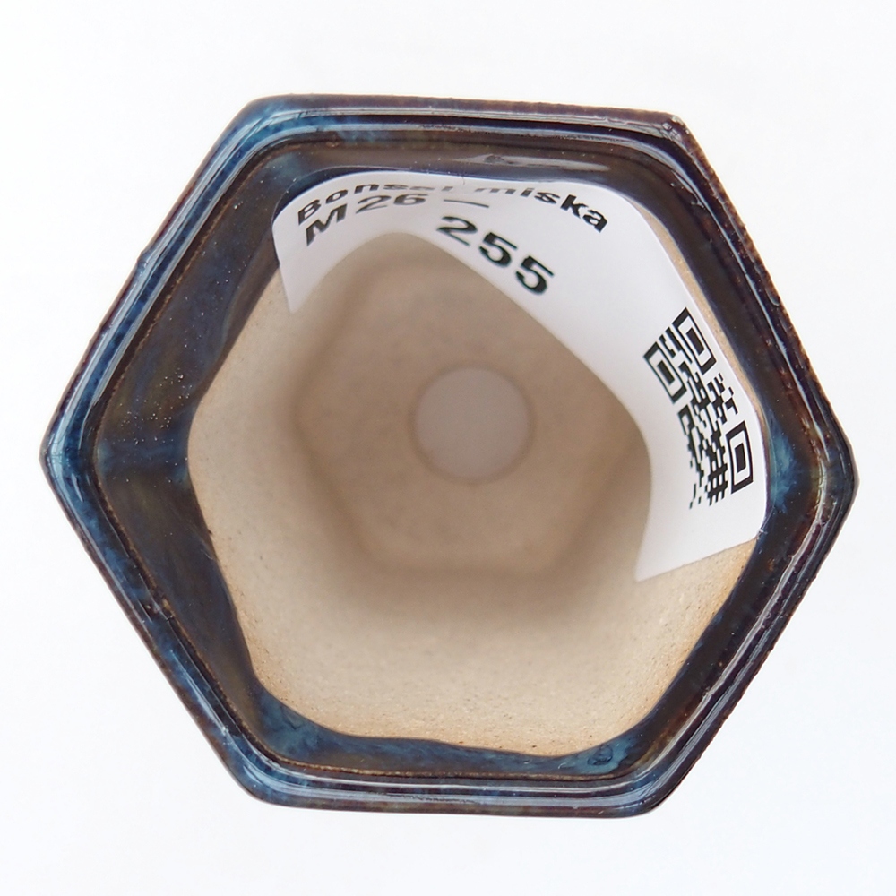 Mini-Bonsaischale 4 x 3,5 x 5,5 cm, Farbe blau