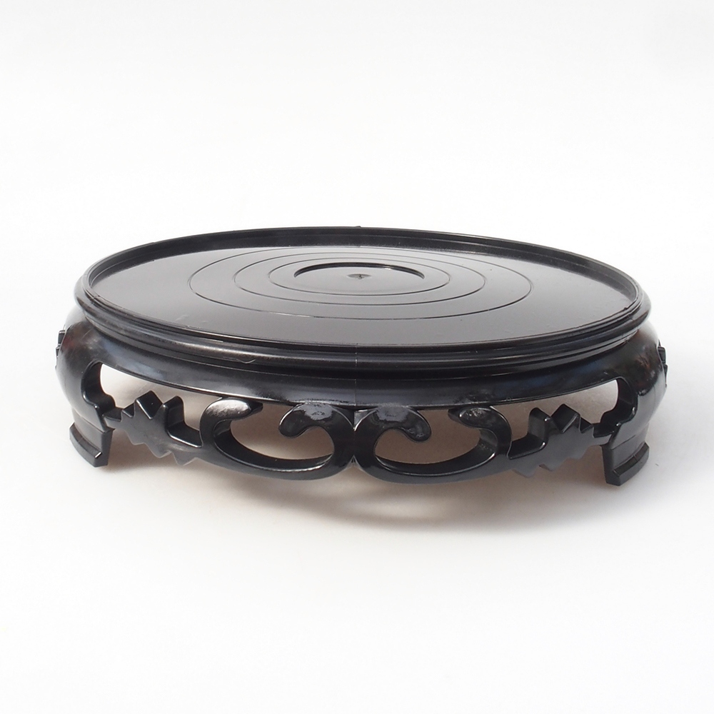 Bonsaitisch Kunststoff rund 21 x 21 x 5  cm, Farbe schwarz