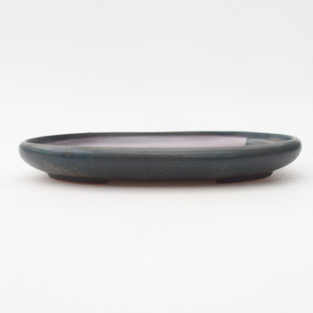 Keramik-Bonsaischale 22,5 x 17 x 3 cm, Farbe blau