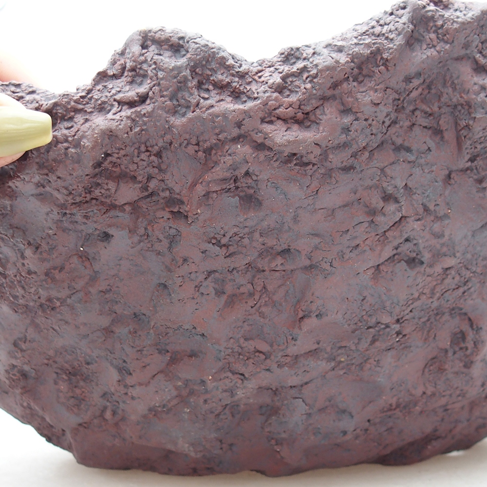 Keramikschale 34 x 30 x 26 cm, braun Farbe
