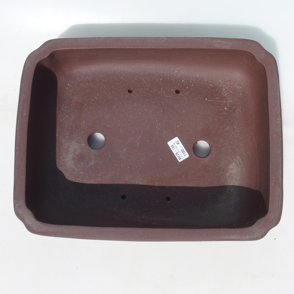 Bonsaischale 41,5 x 32 x 10,5 cm Birke braun