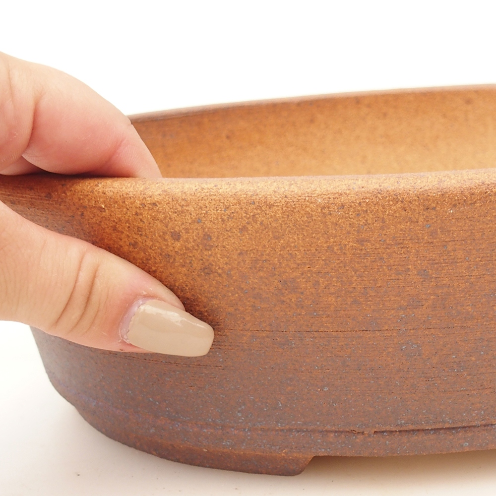 Bonsaischale 25,5 x 19,5 x 7,5 cm , Farbe braun