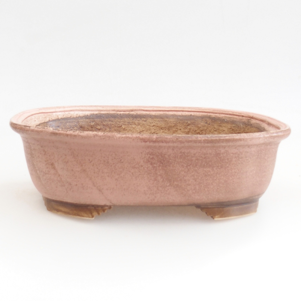 Bonsaischale aus Keramik 25 x 20,5 x 7 cm, rosa