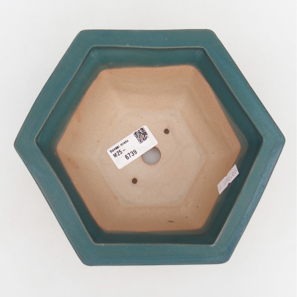 Bonsaischale aus Keramik 18,5 x 16,5 x 9 cm, Farbe blau