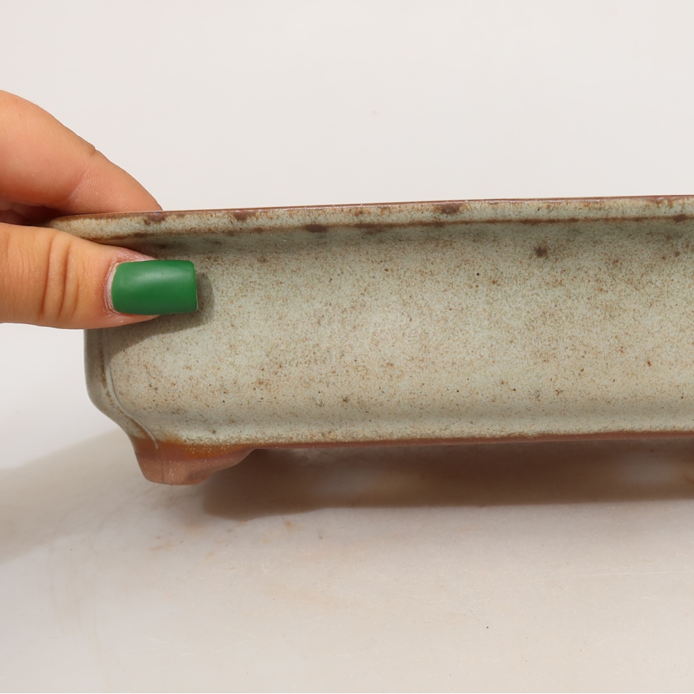 Keramikschale  24 x 17 x 6 cm, Farbe: Beige