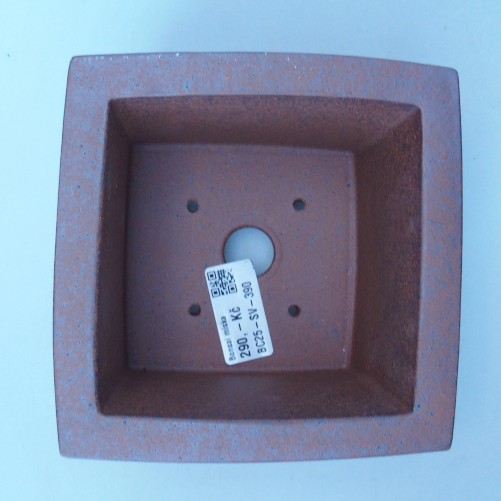 Schale 13,5 x 13,5 x 8,5 cm braun