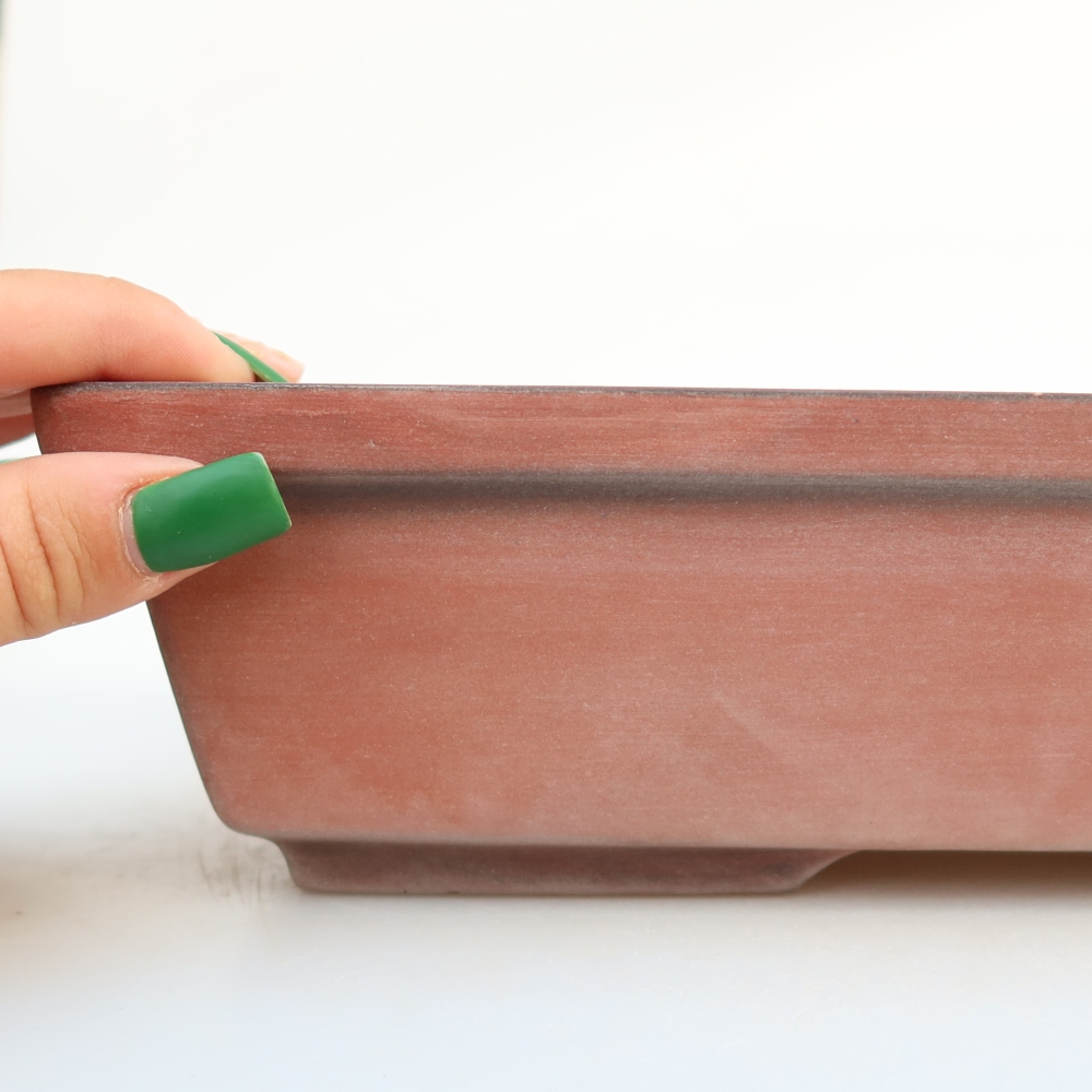 Keramikschale  25,5 x 19 x 7 cm, Farbe: Ziegelrot